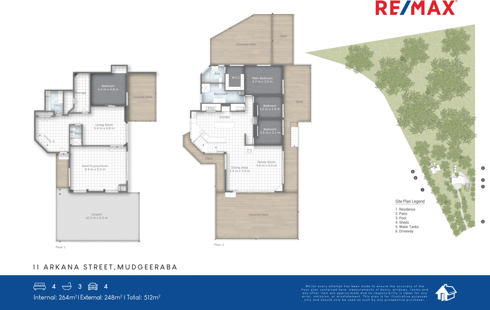 11 Arkana Street, Mudgeeraba For Sale by Farmbuy.com - floorplan 1