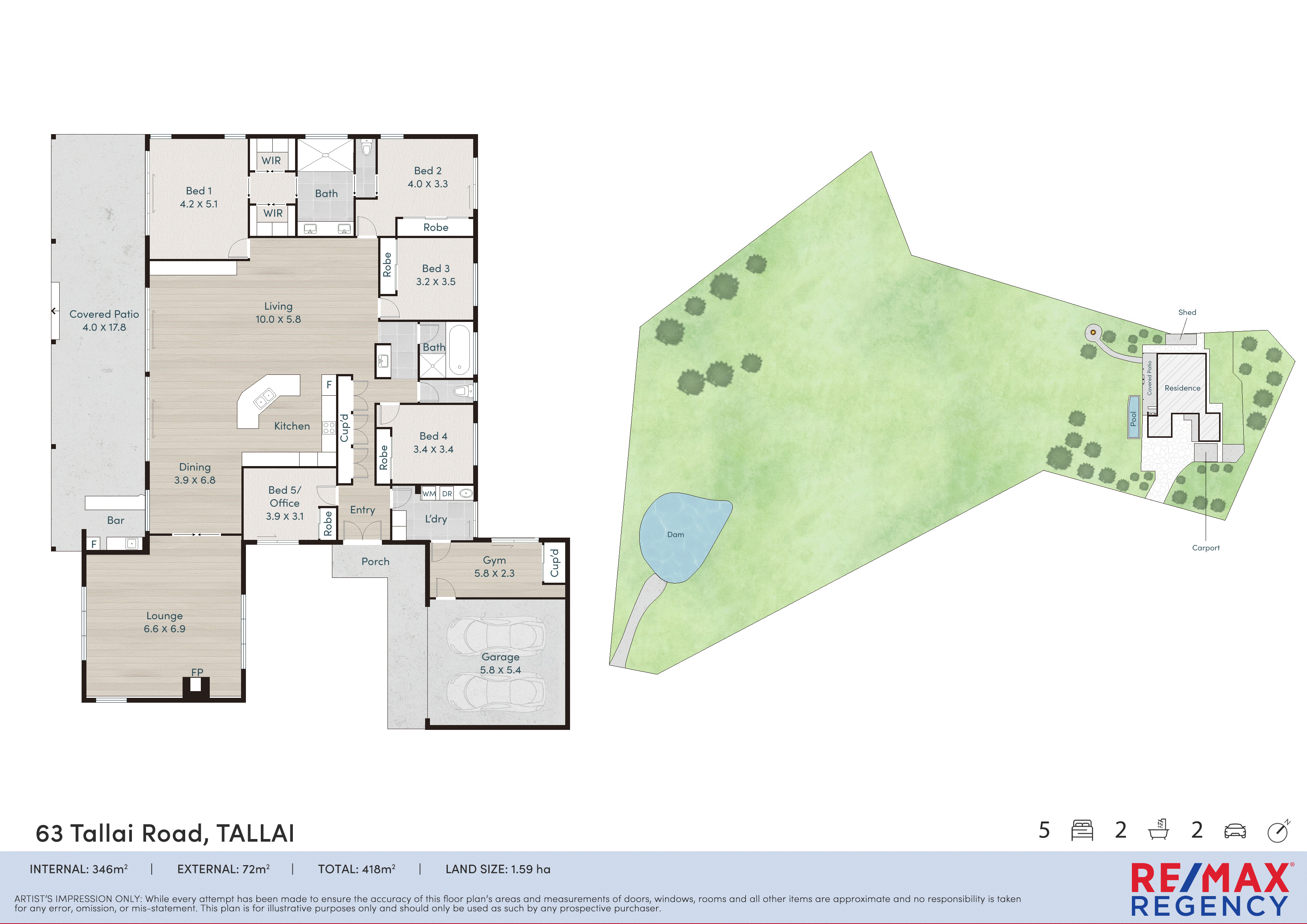 63 Tallai Road, Tallai For Sale by Farmbuy.com - floorplan 1