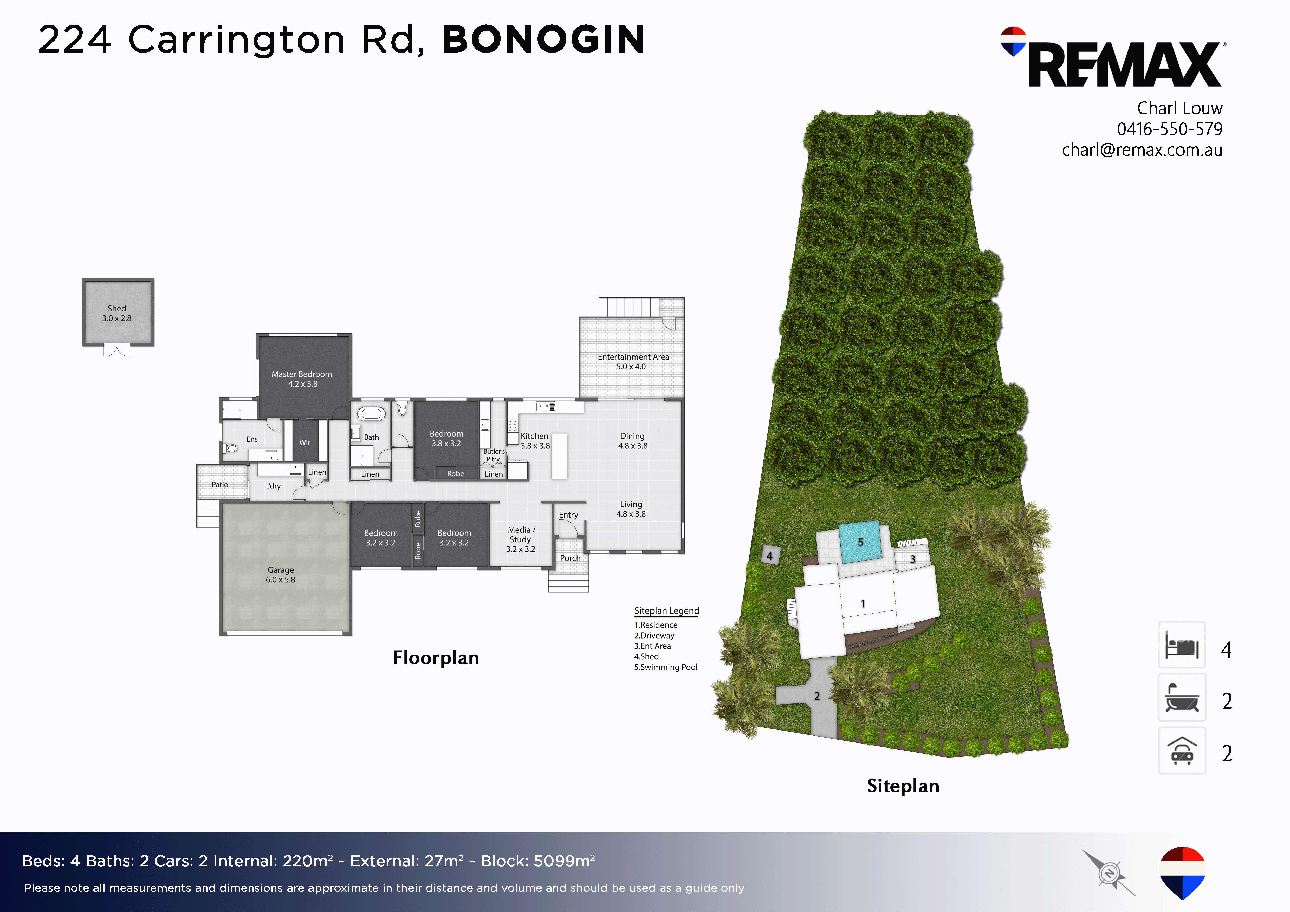 224 Carrington Road, Bonogin For Sale by Farmbuy.com - floorplan 1