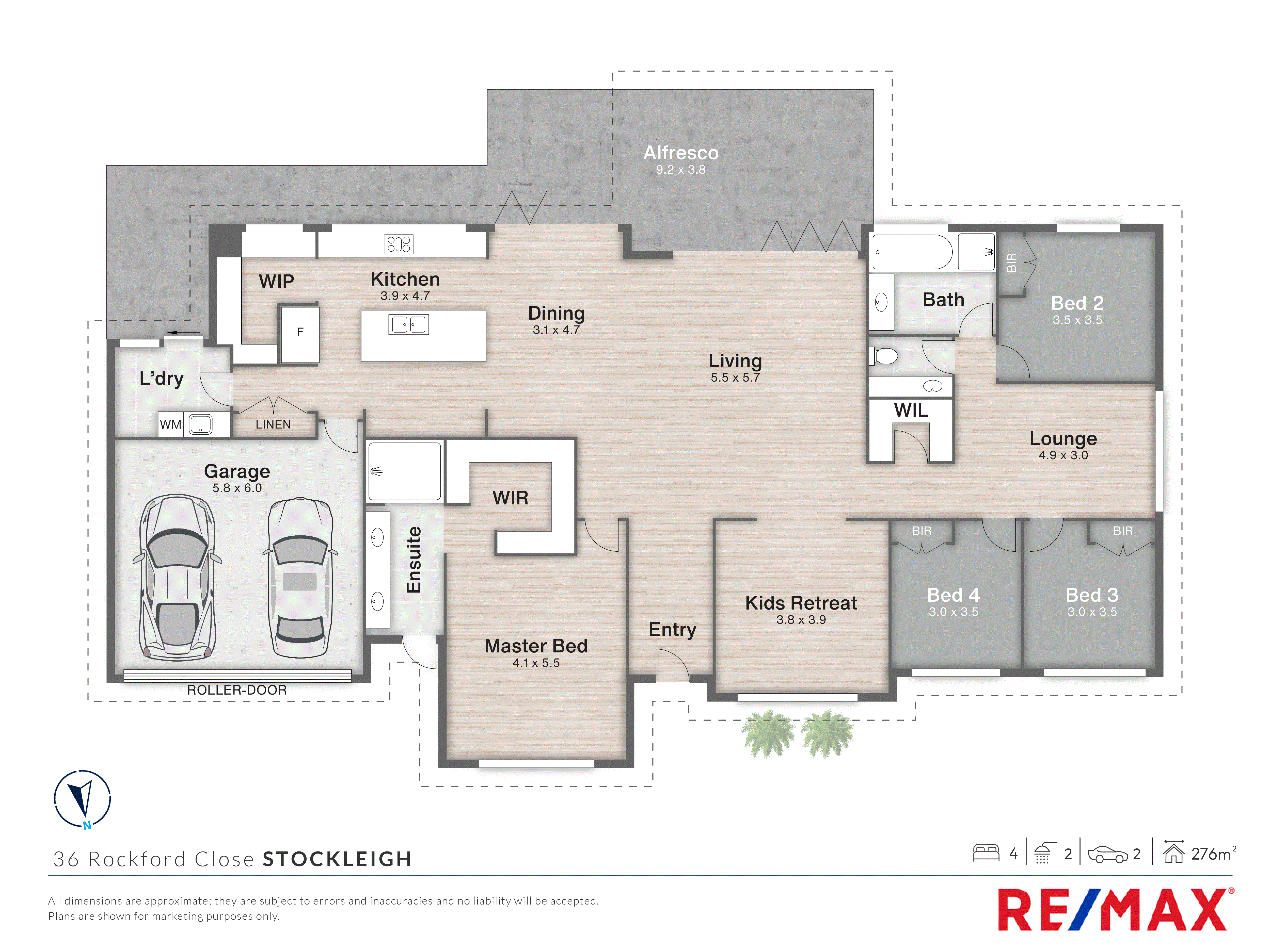 36-40 Rockford Close, Stockleigh For Sale by Farmbuy.com - floorplan 1